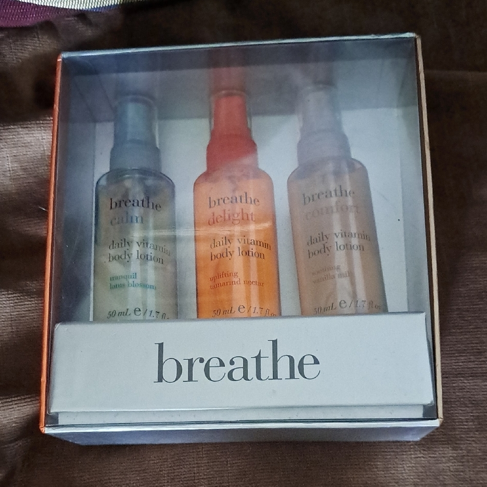 Daily Vitamin Body Lotion Set - Blue, Orange, Cream